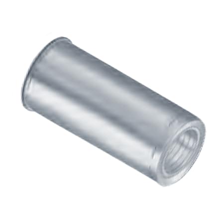 Avk Rivet Nut, #8-32 Thread Size, 0.295 in Flange Dia., .385 in L, Steel BTI-AOS3T-832-80/B